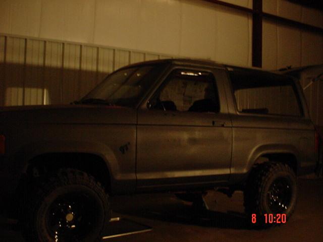 Bad lighting in garage, but then again the whole truck is black now