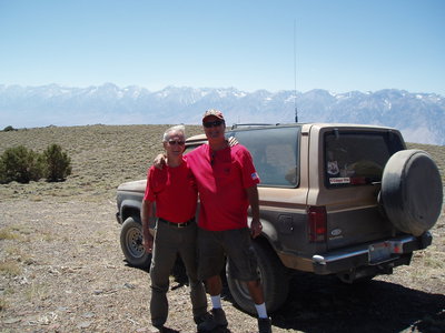 It's funny, Dad used to take me to the Dez. Now I take him. Mt. Whitney in the background