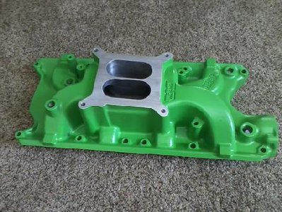just got done painting the intake I ported out I had laying around