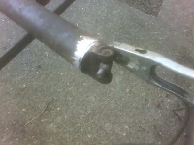 Cut down and ready to weld.
